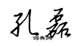 王正良孔磊行书个性签名怎么写