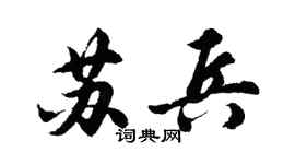 胡问遂苏兵行书个性签名怎么写