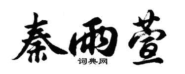 胡问遂秦雨萱行书个性签名怎么写