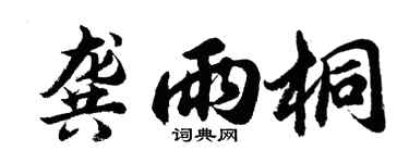 胡问遂龚雨桐行书个性签名怎么写