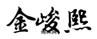 胡问遂金峻熙行书个性签名怎么写