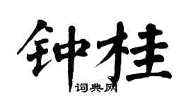 翁闿运钟桂楷书个性签名怎么写