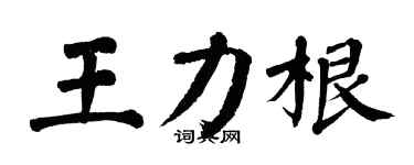 翁闿运王力根楷书个性签名怎么写