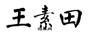 翁闿运王素田楷书个性签名怎么写