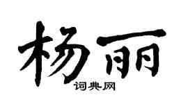 翁闿运杨丽楷书个性签名怎么写