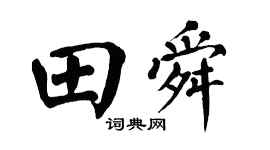 翁闿运田舜楷书个性签名怎么写