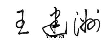 骆恒光王建洲草书个性签名怎么写