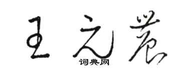 骆恒光王元农草书个性签名怎么写