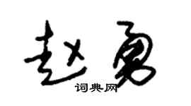 朱锡荣赵勇草书个性签名怎么写