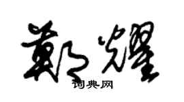 朱锡荣郑耀草书个性签名怎么写