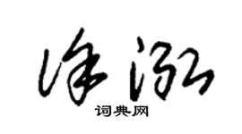 朱锡荣徐泓草书个性签名怎么写