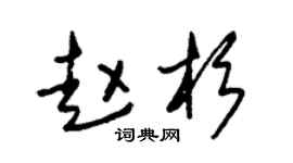 朱锡荣赵杉草书个性签名怎么写