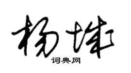 朱锡荣杨城草书个性签名怎么写