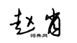 朱锡荣赵肖草书个性签名怎么写