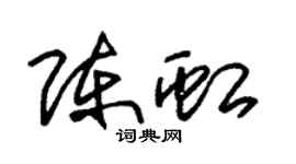 朱锡荣陈虹草书个性签名怎么写