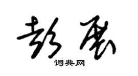 朱锡荣彭展草书个性签名怎么写