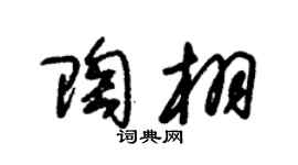 朱锡荣陶栩草书个性签名怎么写