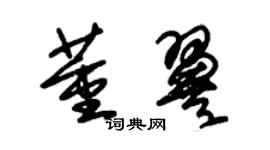 朱锡荣董翼草书个性签名怎么写