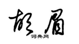 朱锡荣胡眉草书个性签名怎么写