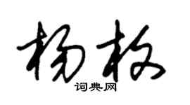 朱锡荣杨枚草书个性签名怎么写