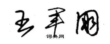 朱锡荣王军朋草书个性签名怎么写