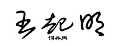 朱锡荣王起明草书个性签名怎么写