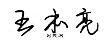 朱锡荣王本亮草书个性签名怎么写