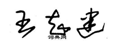 朱锡荣王知建草书个性签名怎么写