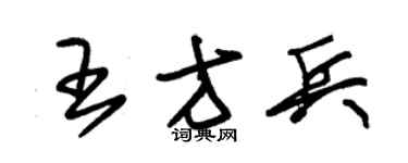 朱锡荣王方兵草书个性签名怎么写