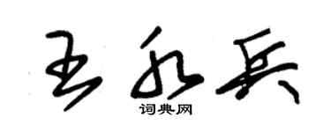 朱锡荣王水兵草书个性签名怎么写