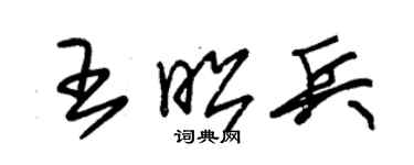 朱锡荣王昭兵草书个性签名怎么写