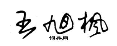 朱锡荣王旭枫草书个性签名怎么写