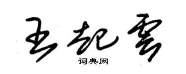 朱锡荣王起云草书个性签名怎么写