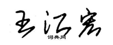 朱锡荣王江宏草书个性签名怎么写