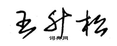 朱锡荣王升松草书个性签名怎么写