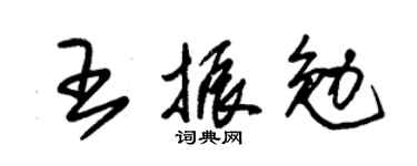 朱锡荣王振勉草书个性签名怎么写