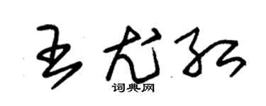 朱锡荣王尤红草书个性签名怎么写