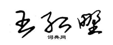 朱锡荣王红野草书个性签名怎么写