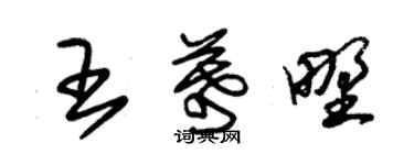 朱锡荣王幕野草书个性签名怎么写