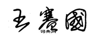 朱锡荣王赛国草书个性签名怎么写