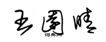 朱锡荣王园晴草书个性签名怎么写