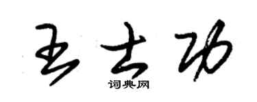 朱锡荣王士功草书个性签名怎么写