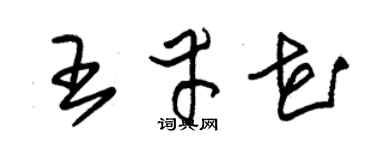 朱锡荣王幸花草书个性签名怎么写