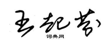 朱锡荣王起芬草书个性签名怎么写