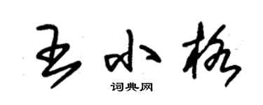 朱锡荣王小格草书个性签名怎么写