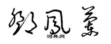 曾庆福邓凤兰草书个性签名怎么写