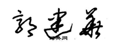 朱锡荣郭建华草书个性签名怎么写