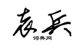 朱锡荣袁兵草书个性签名怎么写