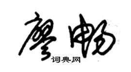 朱锡荣廖畅草书个性签名怎么写