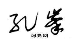 朱锡荣孔峰草书个性签名怎么写